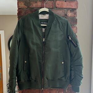 Steve Madden Olive Green Bomber Jacket